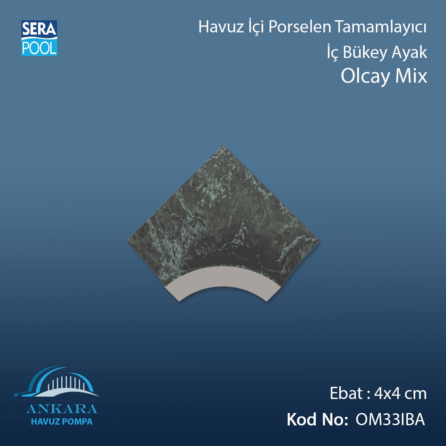Olcay Mix 4x4 cm İç Bükey Ayak