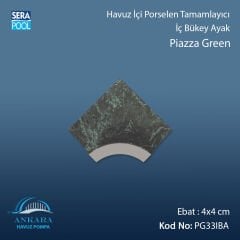 Piazza Green 4x4 cm İç Bükey Ayak