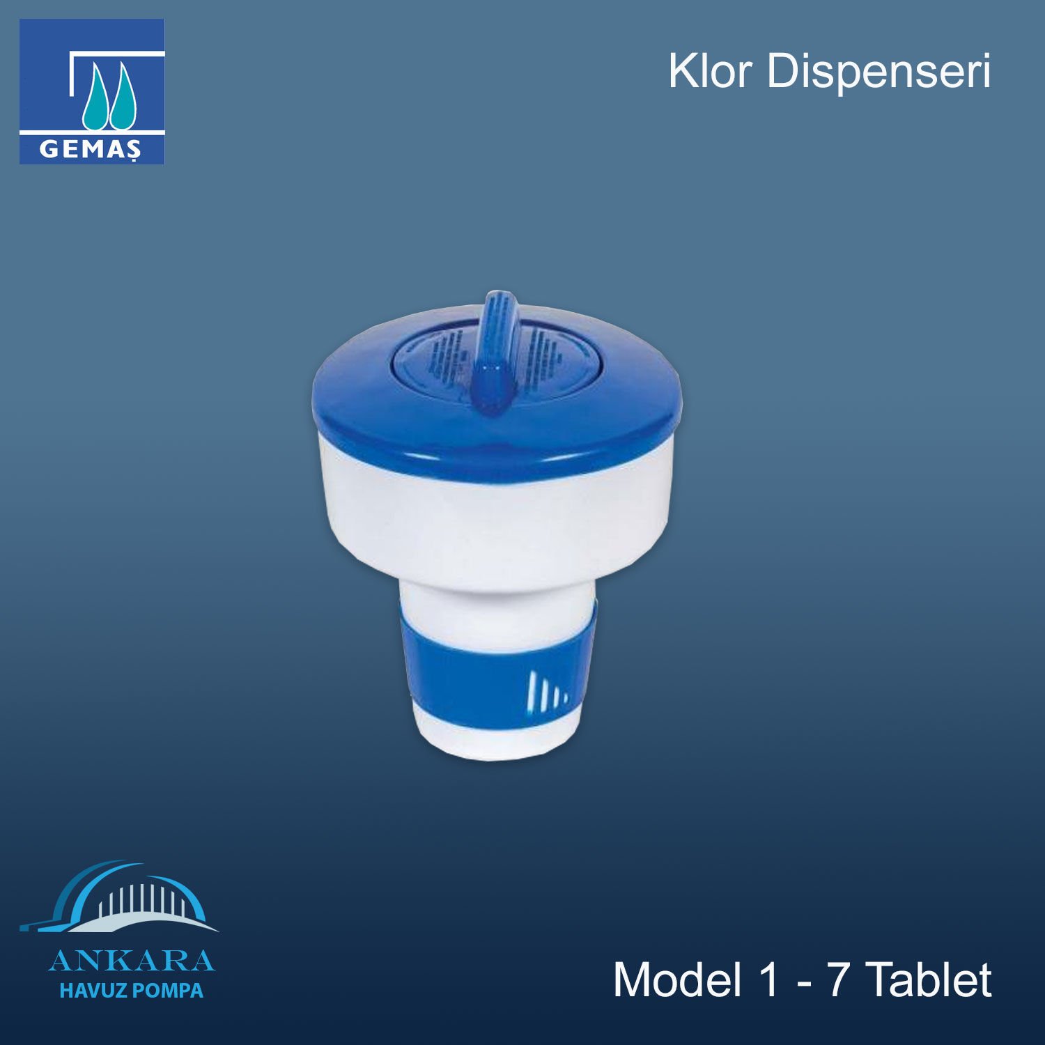 Klor Dispenseri Model 1 - 7 Tablet