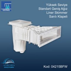 Yüksek Seviye Standart Geniş Ağız Liner Skimmer , Sarılı, Klapeli
