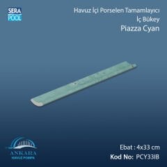Piazza Cyan 4x33 cm İç Bükey