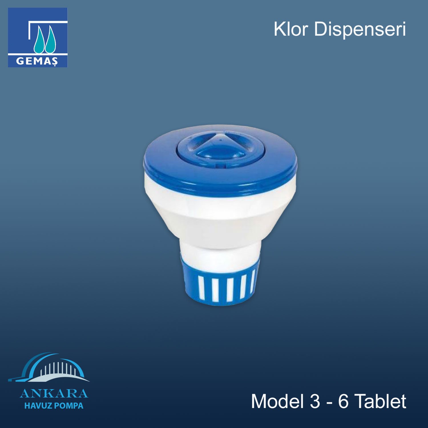 Klor Dispenseri Model 3 - 6 Tablet