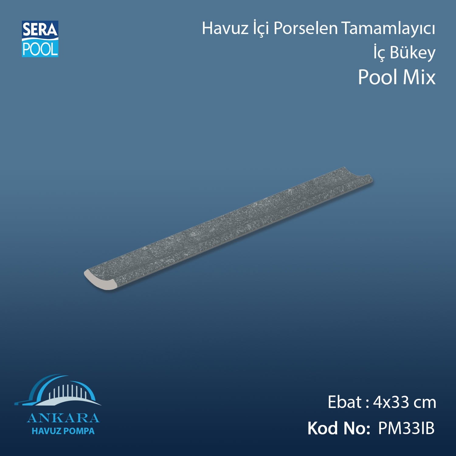 Pool Mix 4x33 cm İç Bükey