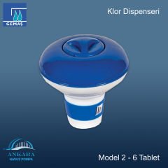 Klor Dispenseri Model 4 - 6 Tablet Termometreli