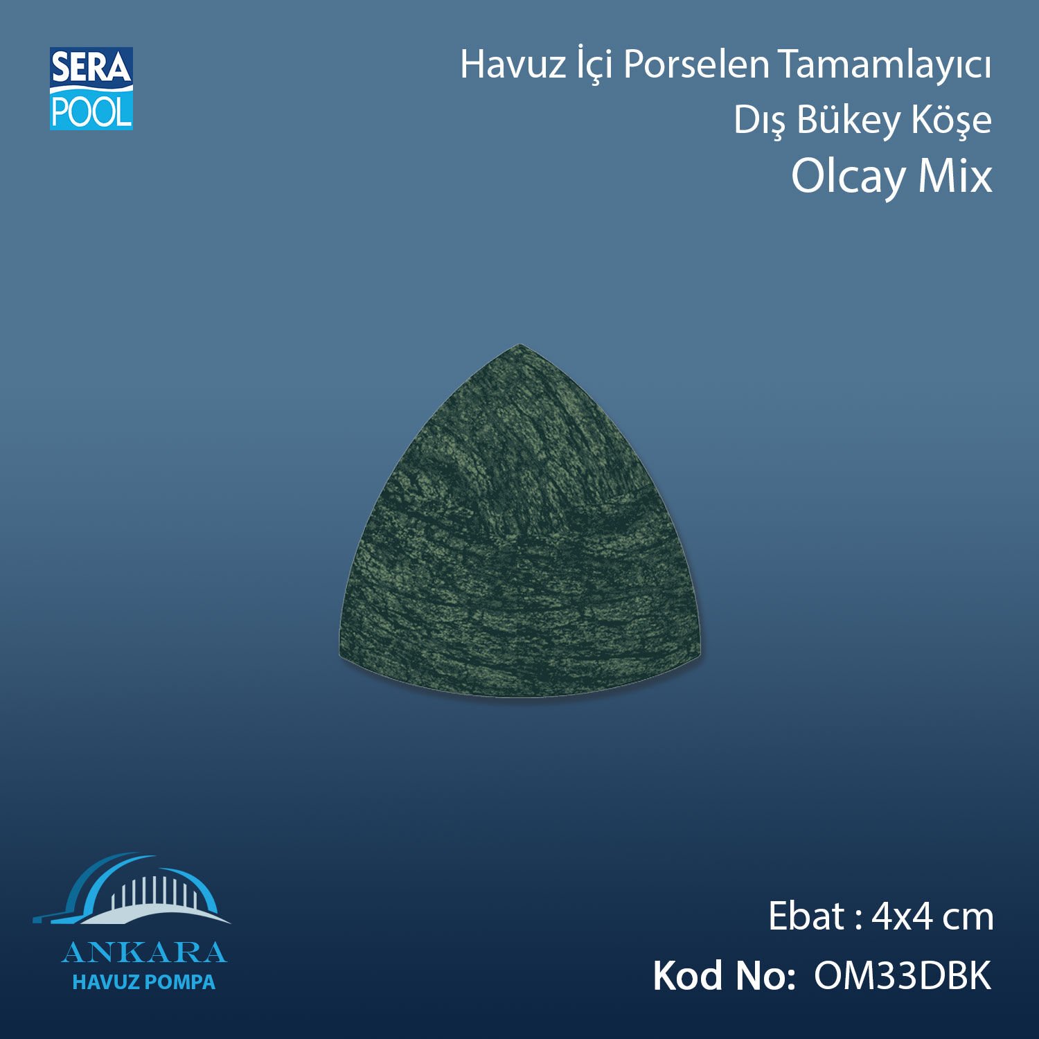 Olcay Mix 4x4 cm Dış Bükey Köşe