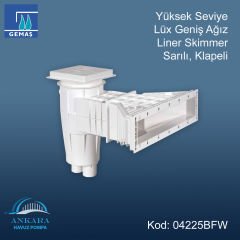 Yüksek Seviye Lüx Geniş Ağız Liner Skimmer, Sarılı, Klapeli