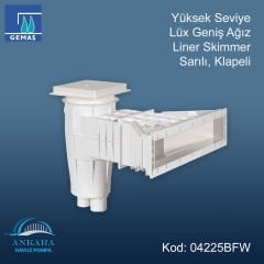 Yüksek Seviye Lüx Geniş Ağız Liner Skimmer, Sarılı, Klapeli