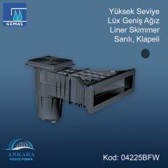 Yüksek Seviye Lüx Geniş Ağız Liner Skimmer, Sarılı, Klapeli