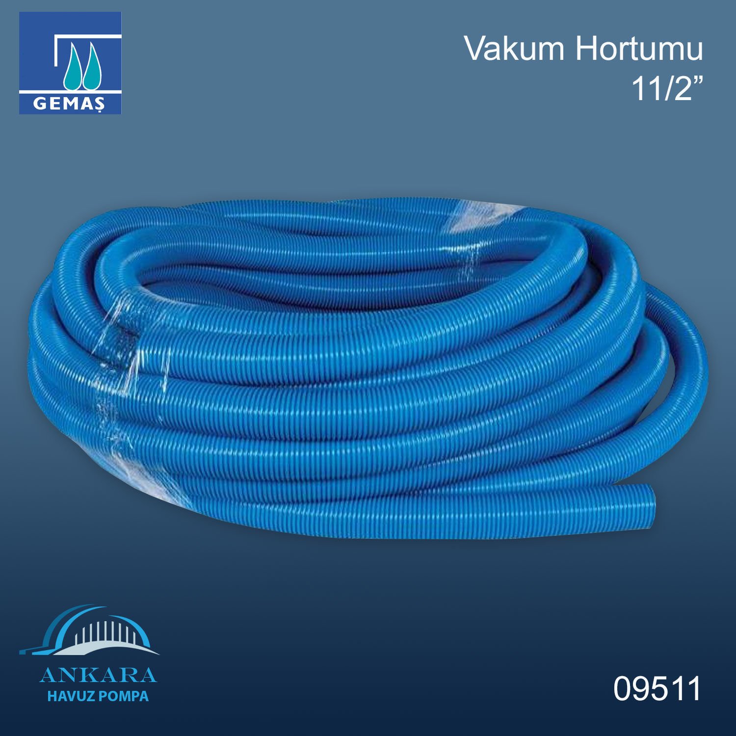 1 1/2 '' Vakum Hortumu 30 metre