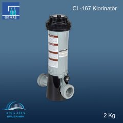 Klorinatör Sehbası, Paslanmaz Çelik 2 Kg.