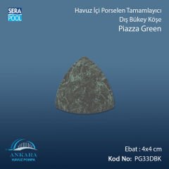 Piazza Green 4x4 cm Dış Bükey Köşe