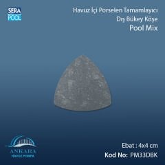 Pool Mix 4x4 cm Dış Bükey Köşe