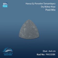Pool Mix 4x4 cm Dış Bükey Köşe