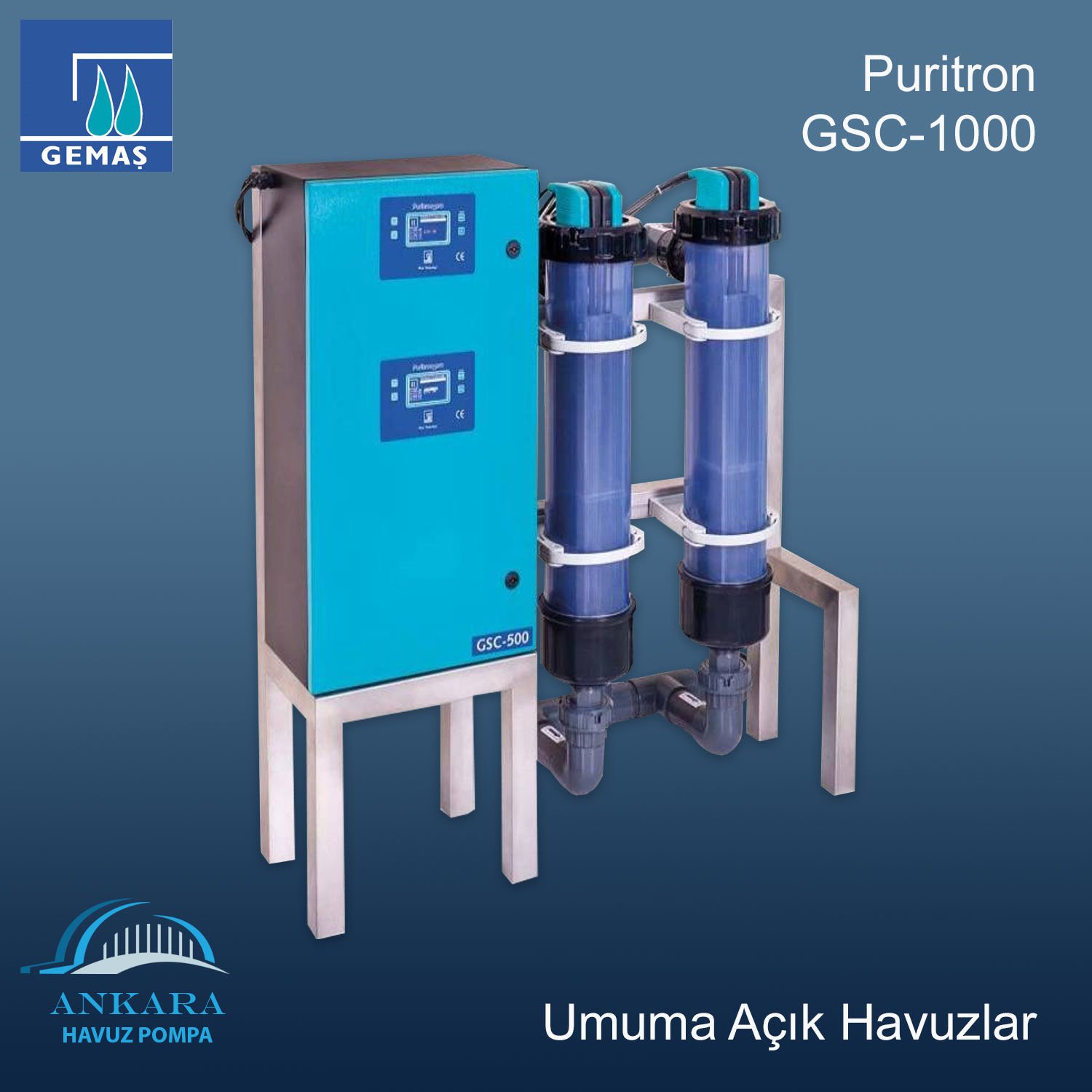 Puritron GSC - 1000 Tuz Klor Jeneratörü