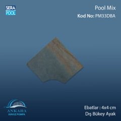 Pool Mix 4x4 cm Dış Bükey Ayak