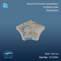 Serastone 4x4 cm Dış Bükey Ayak
