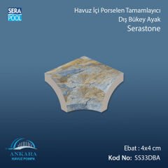 Serastone 4x4 cm Dış Bükey Ayak