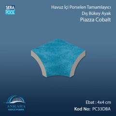 Piazza Cobalt 4x4 cm Dış Bükey Ayak
