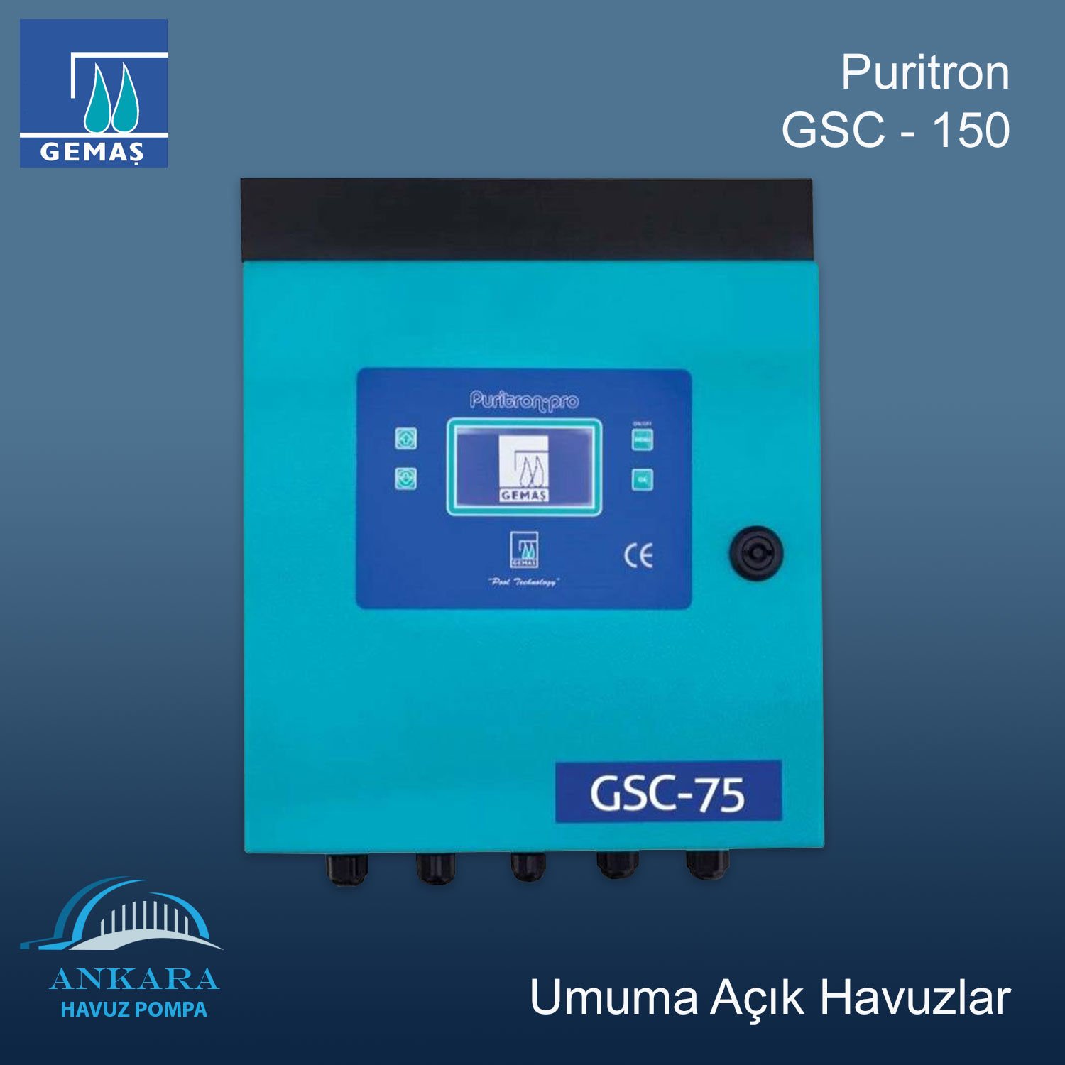 Puritron GSC-150, Tuz Klor Jeneratörü, Umuma Açık Havuzlar İçin