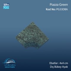 Piazza Green 4x33 cm Dış Bükey