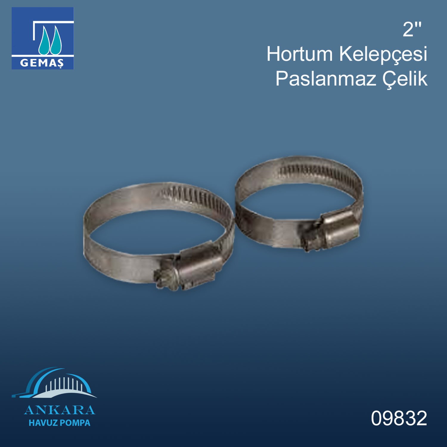 2'' Paslanmaz Çelik Hortum Kelepçesi