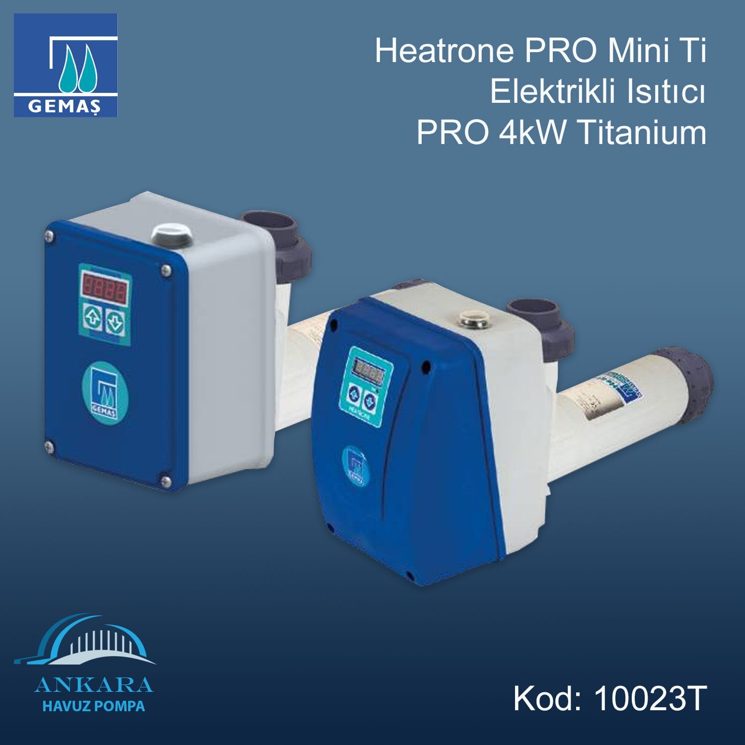 Heatrone PRO Mini Ti 4 kW Elektrikli Isıtıcı Titanium