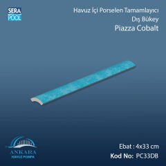 Piazza Cobalt 4x33 cm Dış Bükey