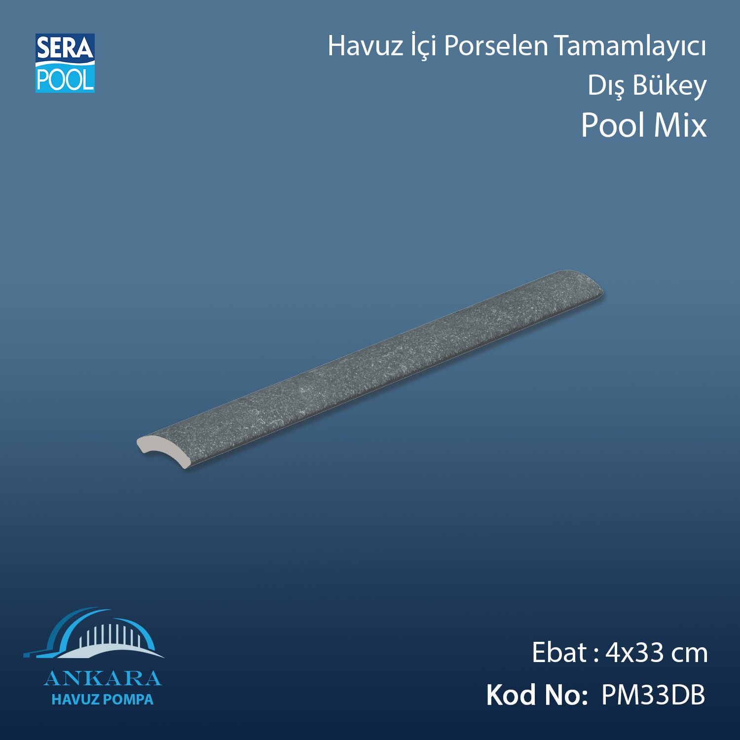 Pool Mix 4x33 cm Dış Bükey