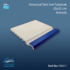 Serapool Universal Tam Sırlı Tutamak 25x25 cm Antrasit