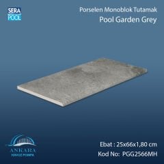 Pool Garden Grey 25x66x1,80 cm Porselen Monoblok Tutamak