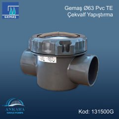 GEMAS Ø63 PVC TE Çekvalf Yapıştırma