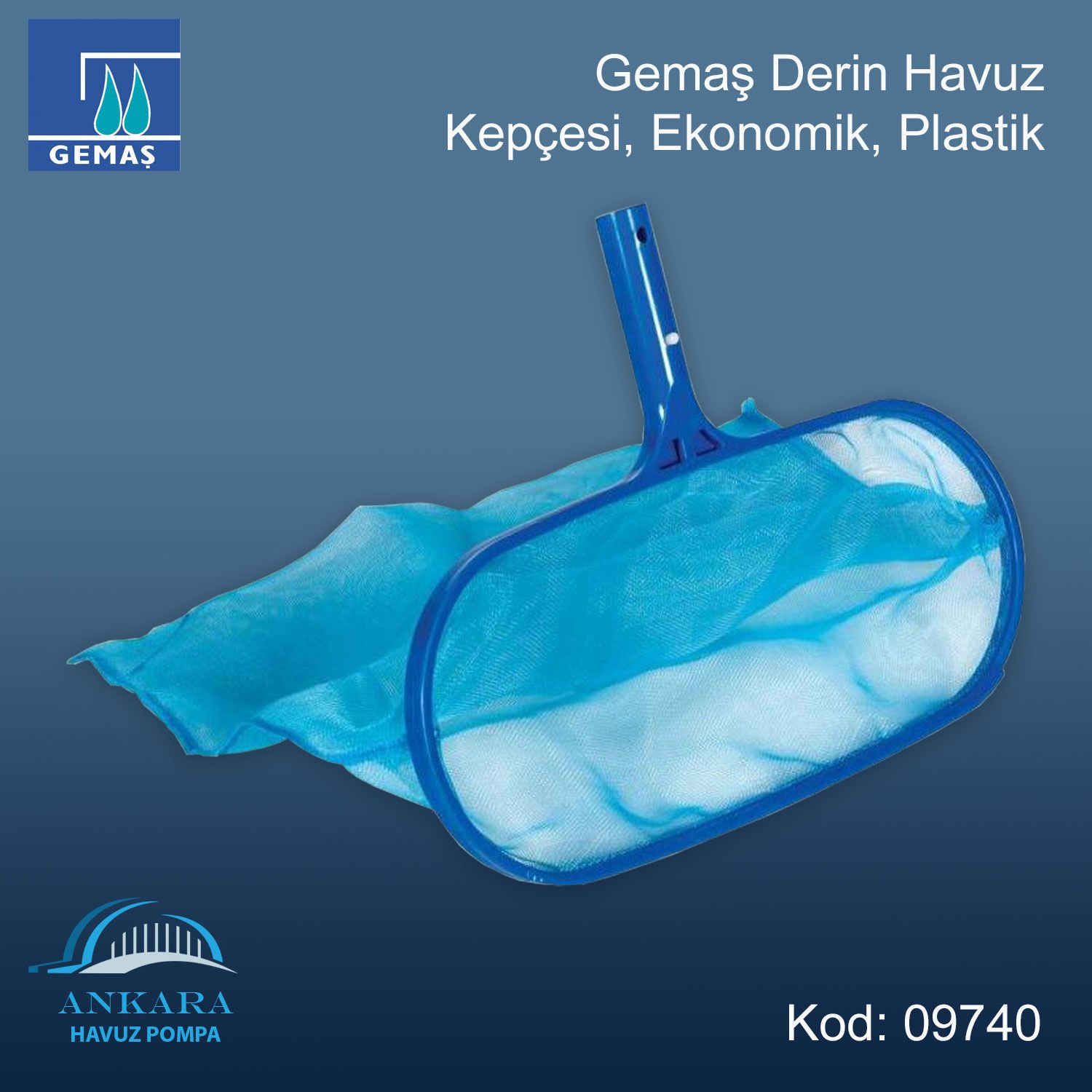 EKONOMİK Plastik Derin Havuz Kepçesi