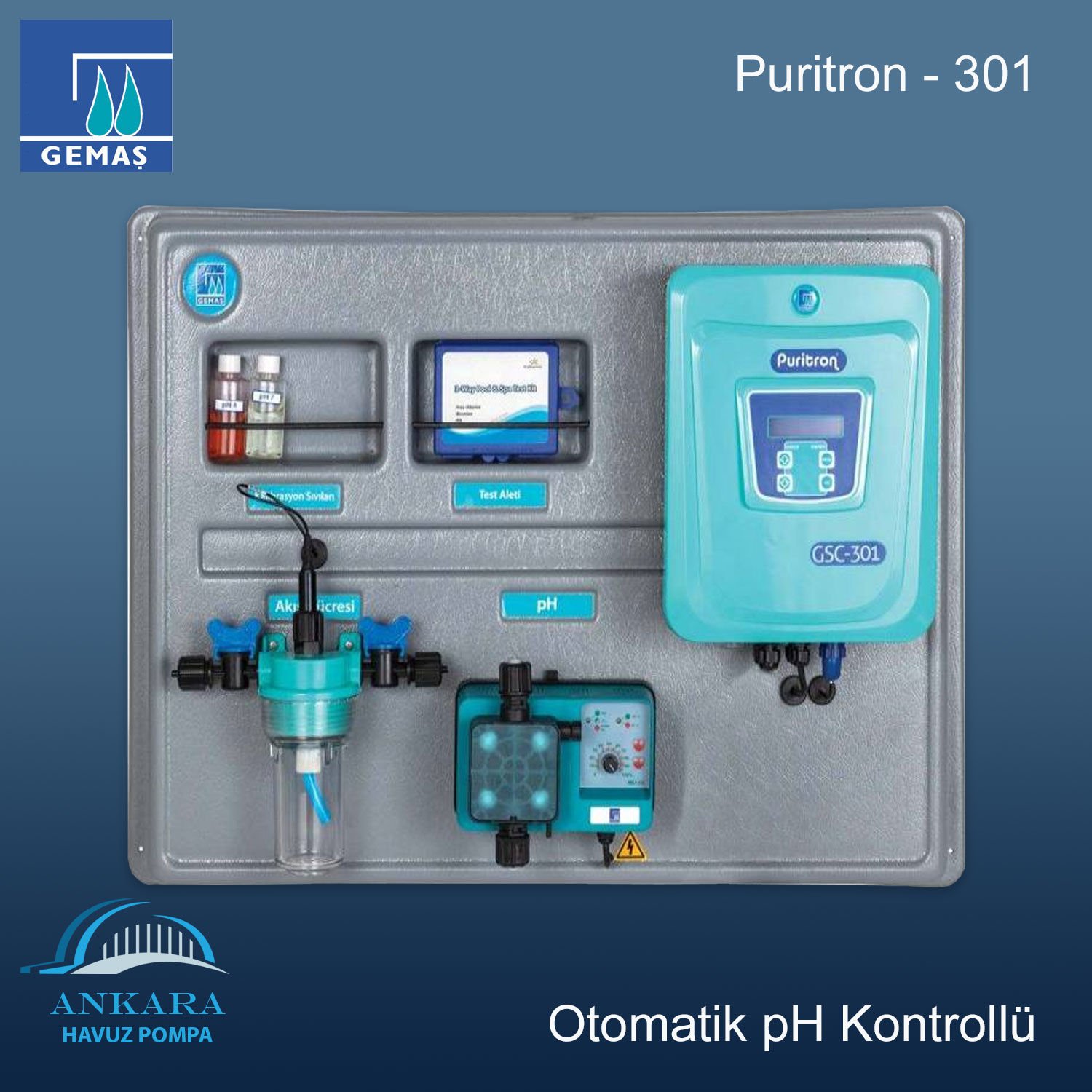 Puritron-301, Otomatik pH Kontrollü