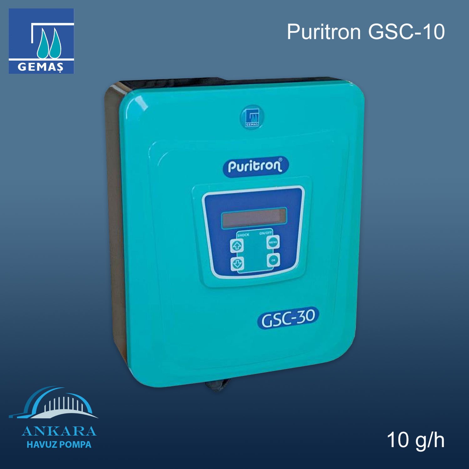 Puritron GSC-10, 10 g/h Tuz-Klor Jeneratörü