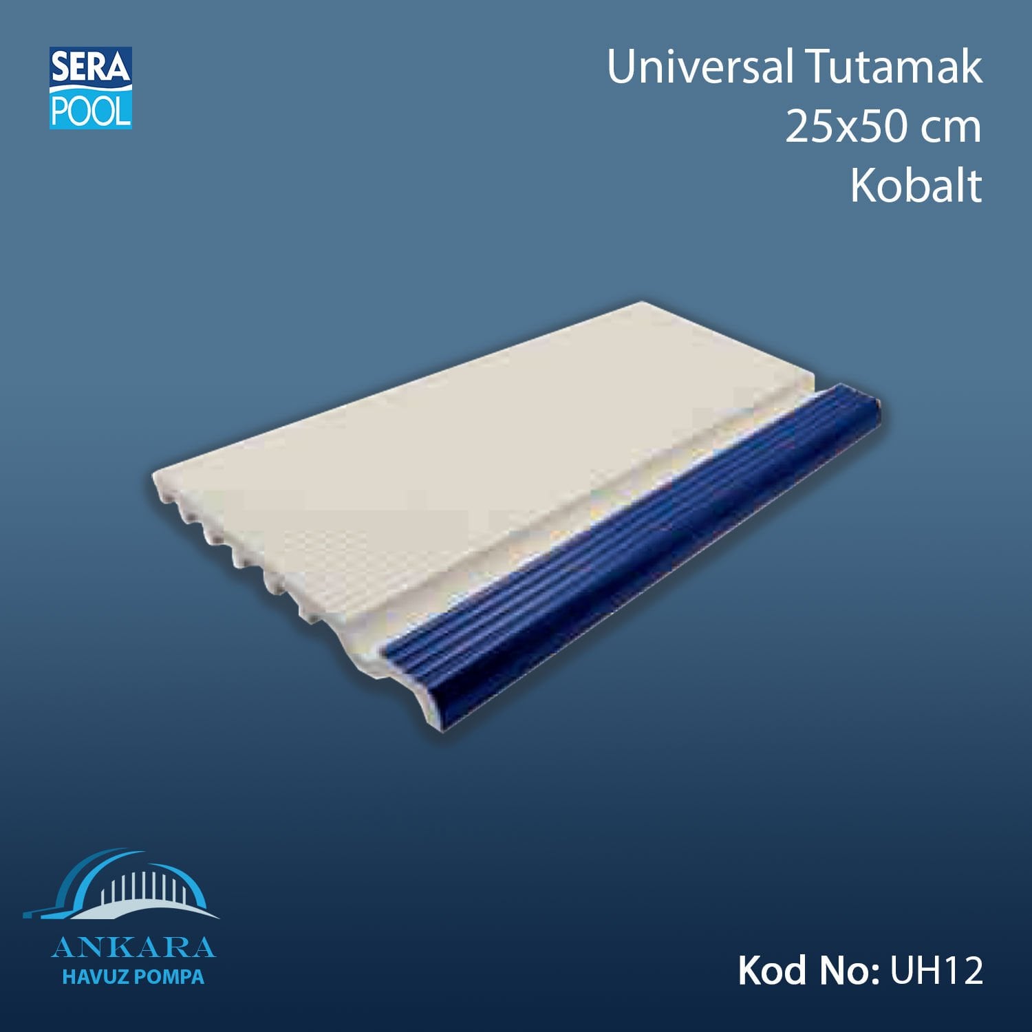Serapool Universal Tutamak Kobalt 25x50 cm