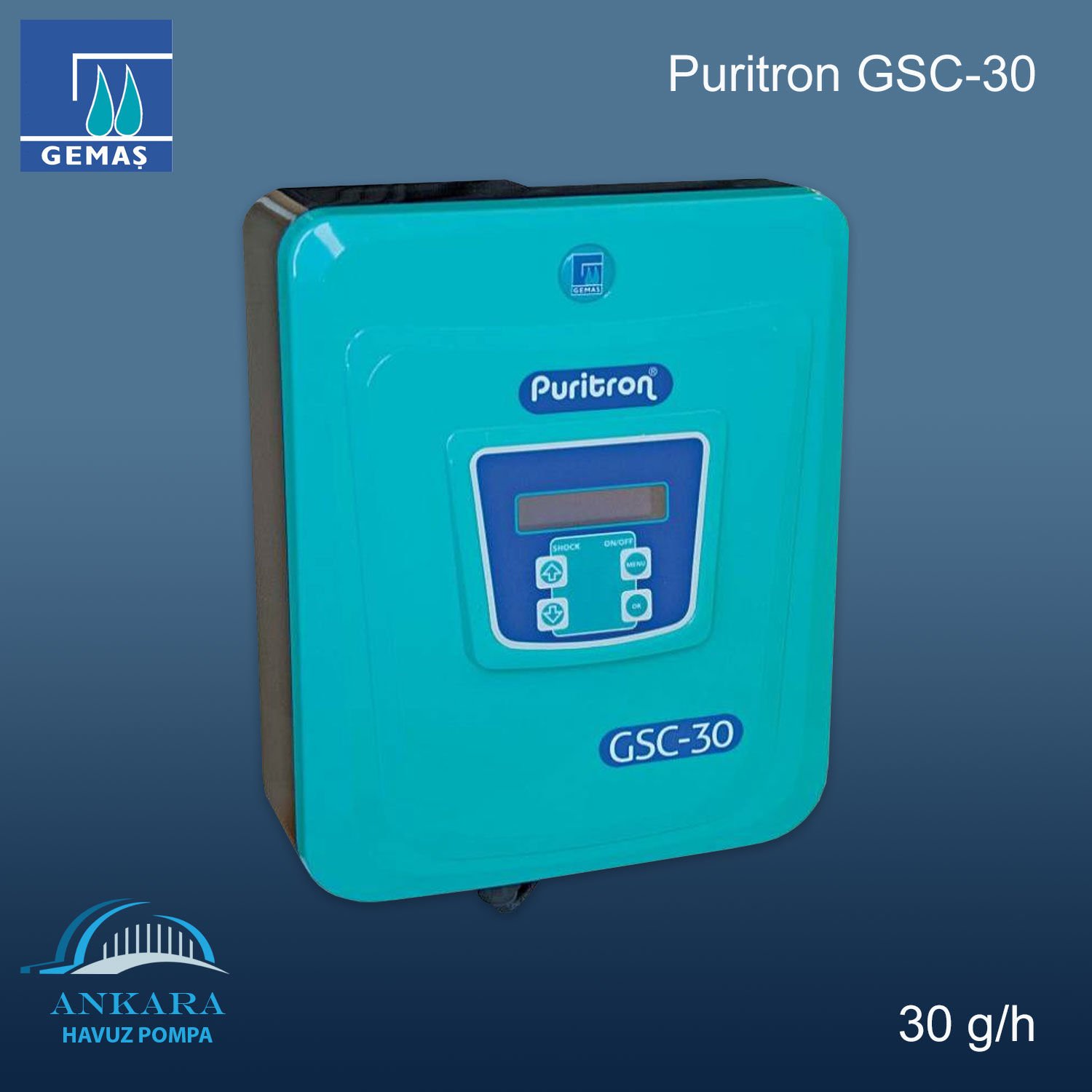 Puritron GSC-30, 30 g/h Tuz-Klor Jeneratörü