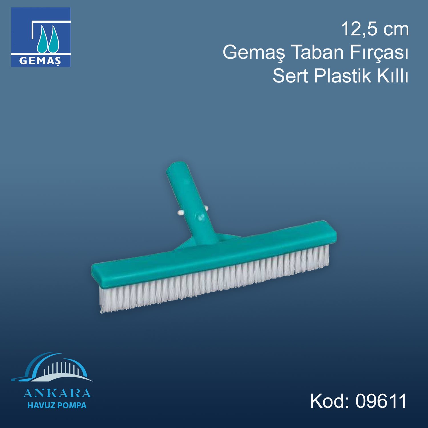 Havuz Taban Fırçası 12,5 cm.