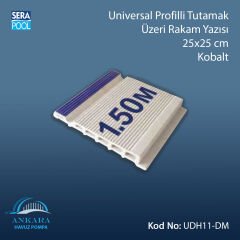 Universal Profilli Tutamak Üzeri Rakam Yazısı 25x50 cm Kobalt