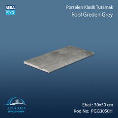 Pool Garden Grey 30x50 cm Porselen Tutamak