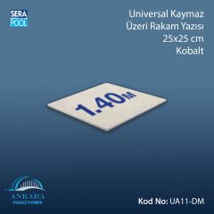 Universal Kaymaz Üzeri Rakam Yazısı 25x25 cm Kobalt