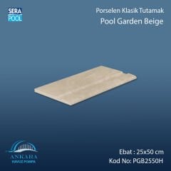 Pool Garden Beige 25x50 cm Porselen Tutamak