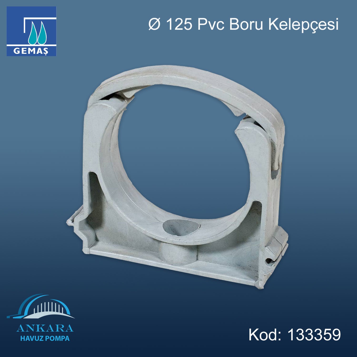 Ø125 Pvc Boru Kelepçesi