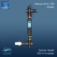 Havuz UV-C130 Cihazı, Zaman Saatli, Akış şalter 150m3