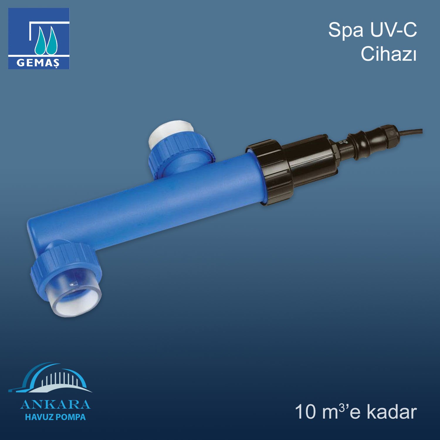 Spa UV-C Cihazı, 10 m³ e Kadar
