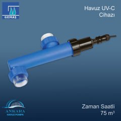 Havuz UV-C Cihazı, Zaman Saatli, 75m³