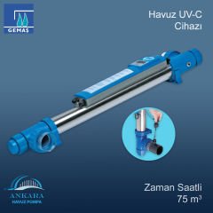 Havuz UV-C Cihazı, Zaman Saatli, 75m³