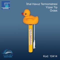 İthal Havuz Termometresi - Yüzer Tip - Havuz Göstergesi - Ördek