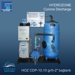 HYDROZONE Corona Discharge Paket, HOZ CDP-10,10 gr/h-2'' bağlantı