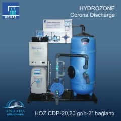 HYDROZONE Corona Discharge Paket, HOZ CDP-20,20 gr/h-2'' bağlantı
