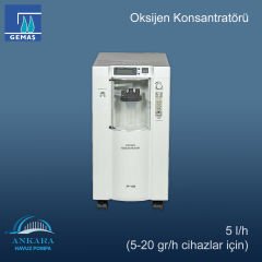 Oksijen Konsantratörü 5 l/h (5-20 gr/h cihazlar için)